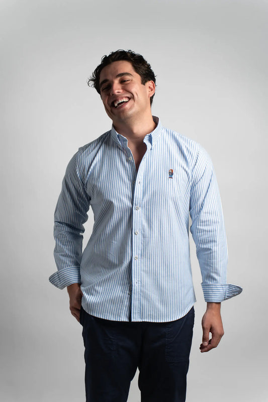 CB913 RAYAS AZUL OXFORD