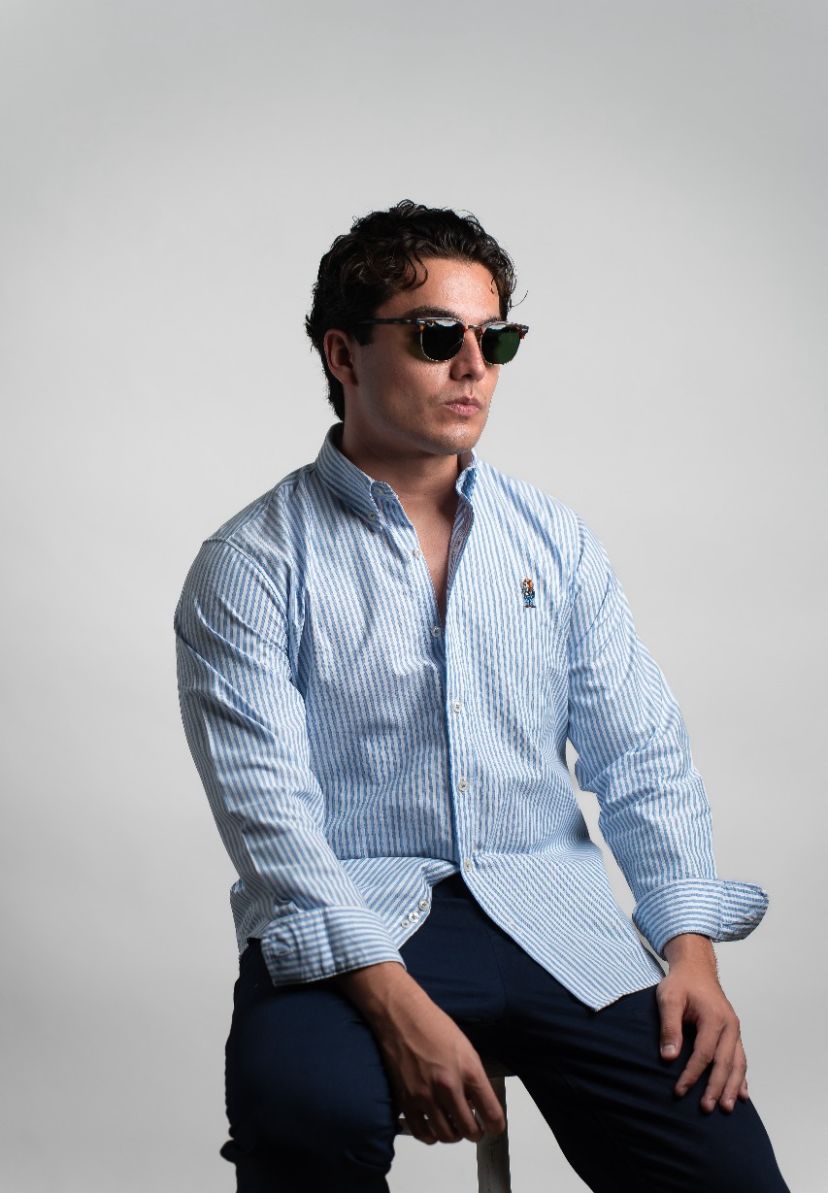 CB913 RAYAS AZUL OXFORD